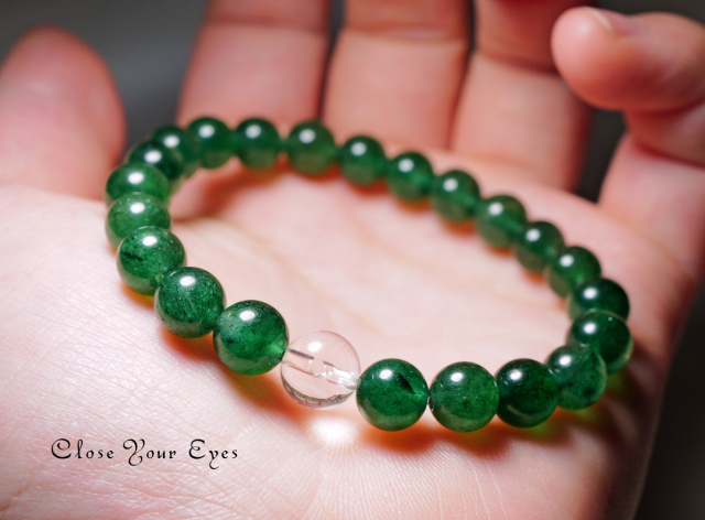 7.5mmエナジーブレス リアルグリーンアベンチュリン 01 オンリーワンブレス