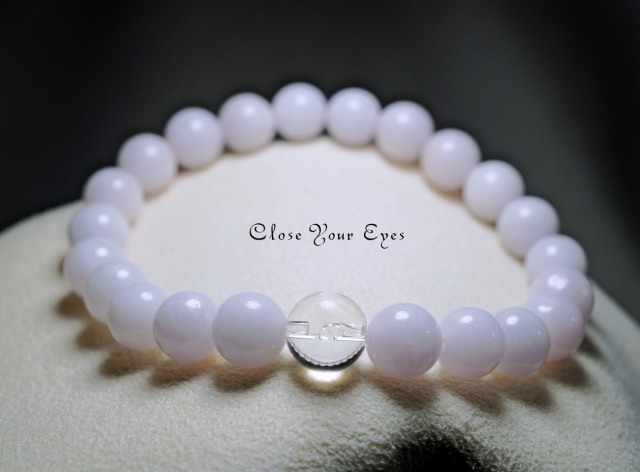 7.5mmエナジーブレス　ラベンダー翡翠　０１　オンリーワンブレス