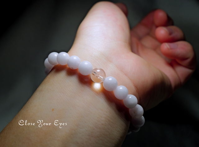 7.5mmエナジーブレス　ラベンダー翡翠　０１　オンリーワンブレス