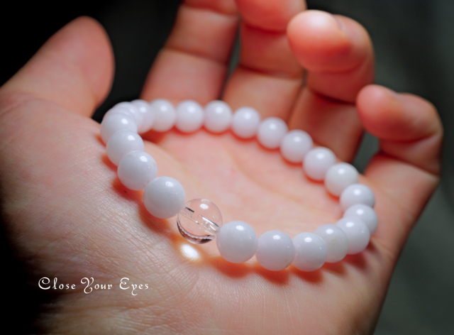 7.5mmエナジーブレス　ラベンダー翡翠　０１　オンリーワンブレス