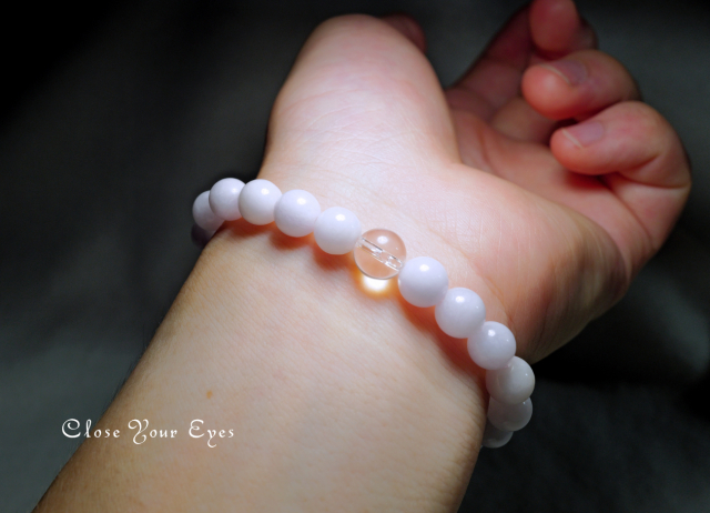 7.5mmエナジーブレス　ラベンダー翡翠　０２　オンリーワンブレス