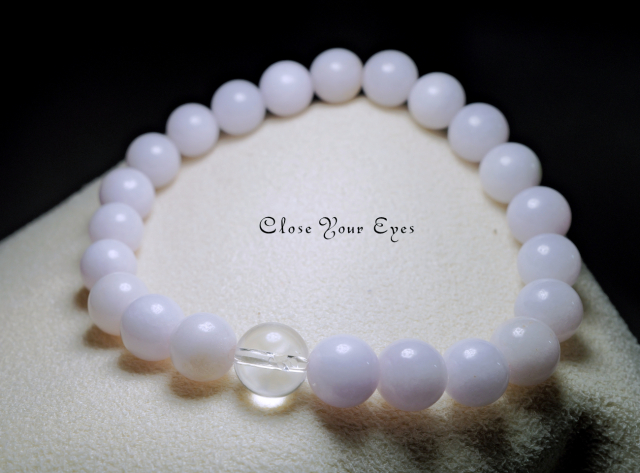 7.5mmエナジーブレス　ラベンダー翡翠　０２　オンリーワンブレス