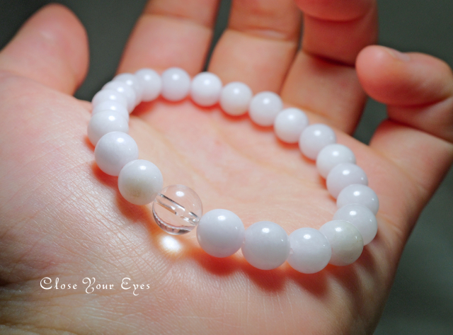 7.5mmエナジーブレス　ラベンダー翡翠　０２　オンリーワンブレス