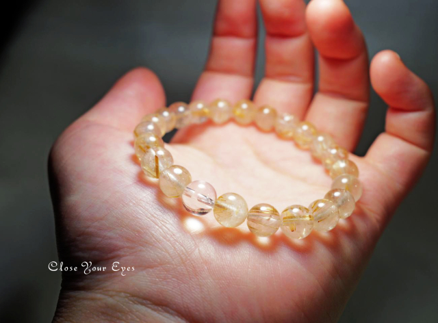 8mmエナジーブレス 金のルチルクォーツ 01 オンリーワンブレス