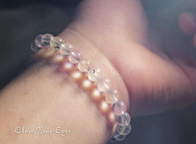 6.5ｍｍエナジーブレス　クンツァイト　０２　オンリーワンブレス