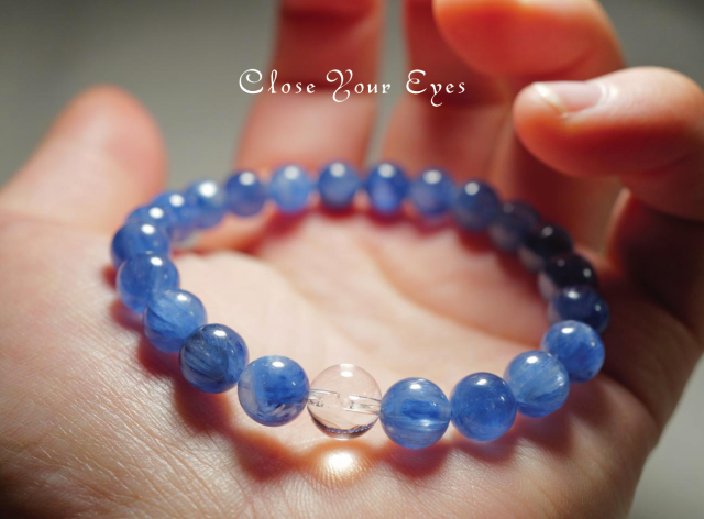 7.5ｍｍエナジーブレス　カイアナイト　０１ 　オンリーワンブレス