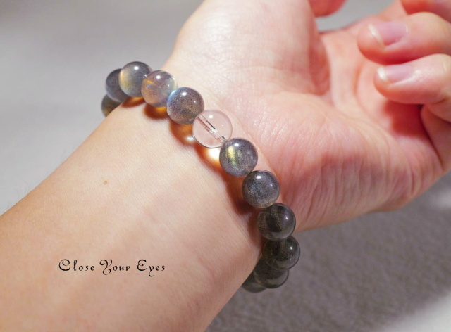 １０ｍｍエナジーブレス　ラブラドライト　０１　オンリーワンブレス