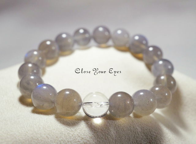 なつページ ラブラドライト ブレスレット2本 ラブラドライト