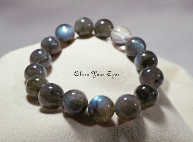 １２ｍｍエナジーブレス　ラブラドライト　０１　オンリーワンブレス