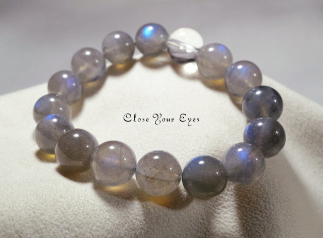 １２ｍｍエナジーブレス　ブルーラブラドライト　０２　オンリーワンブレス