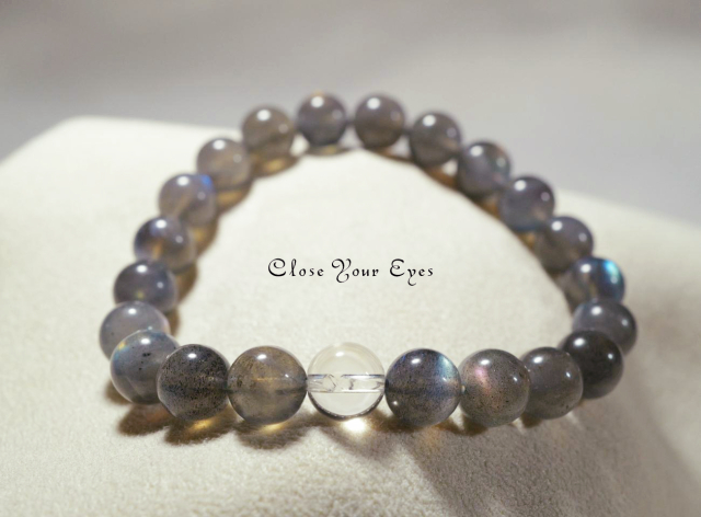 ８ｍｍエナジーブレス　ラブラドライト　０１　オンリーワンブレス