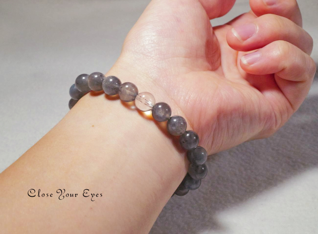 ８ｍｍエナジーブレス　ラブラドライト　０１　オンリーワンブレス