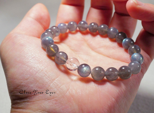 ８ｍｍエナジーブレス　ラブラドライト　０１　オンリーワンブレス