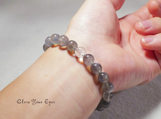 ８ｍｍエナジーブレス　ブルーラブラドライト　０２　オンリーワンブレス