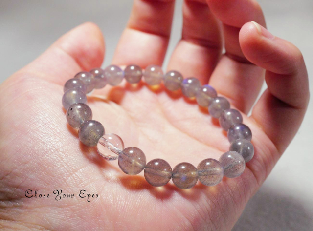 8mmエナジーブレス ブルーラブラドライト 01 オンリーワン