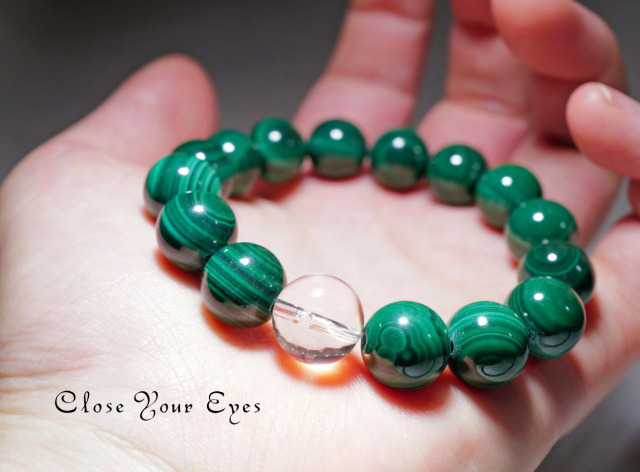 １２ｍｍエナジーブレス　マラカイト　０１　オンリーワンブレス