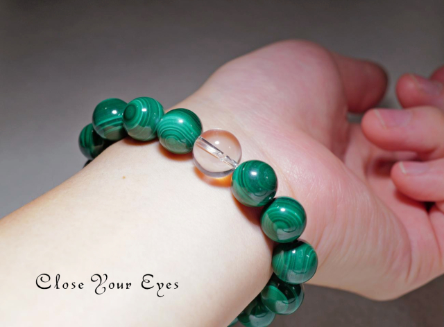 １２ｍｍエナジーブレス　マラカイト　０２　オンリーワンブレス