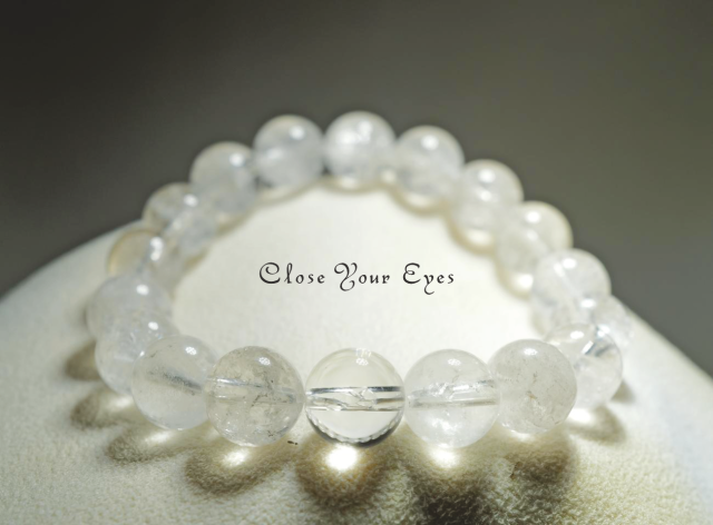 １０ｍｍエナジーブレス　マニカラン水晶　０１　オンリーワンブレス