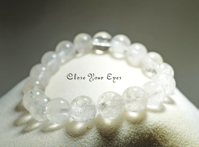 １０ｍｍエナジーブレス　マニカラン水晶　０１　オンリーワンブレス