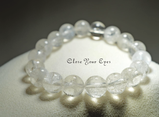 １０ｍｍエナジーブレス　マニカラン水晶　０２　オンリーワンブレス