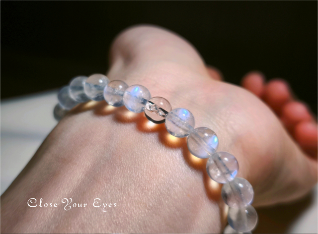 ７ｍｍエナジーブレス　ブルームーンストーン　オンリーワンブレス