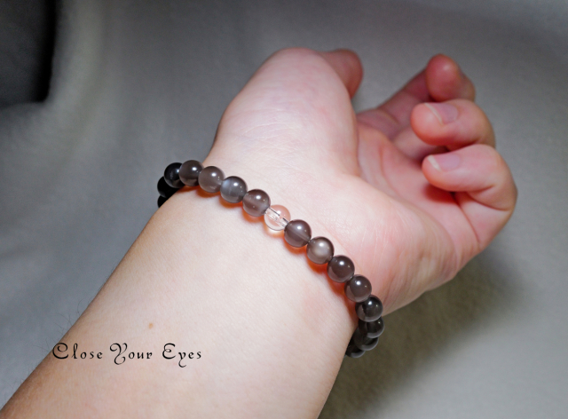 ６ｍｍエナジーブレス　グレームーンストーン　オンリーワンブレス