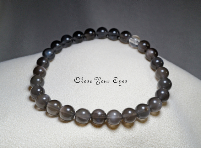 ６ｍｍエナジーブレス　グレームーンストーン　オンリーワンブレス