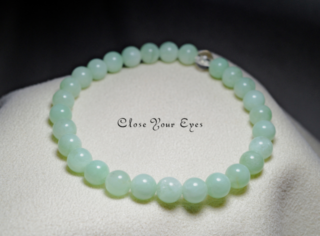 ６ｍｍエナジーブレス　グリーンムーンストーン　０１　オンリーワンブレス