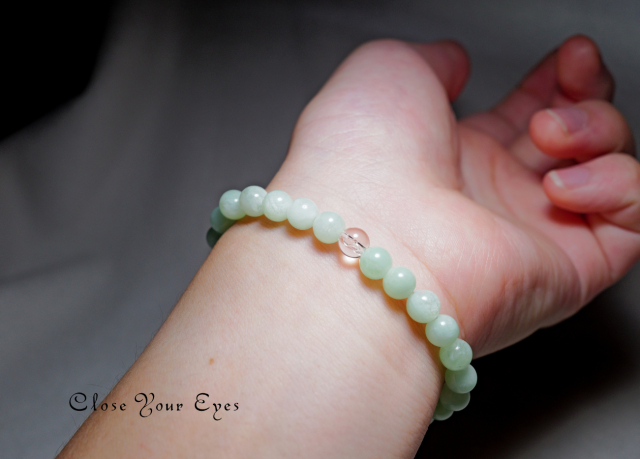 ６ｍｍエナジーブレス　グリーンムーンストーン　０２　オンリーワンブレス