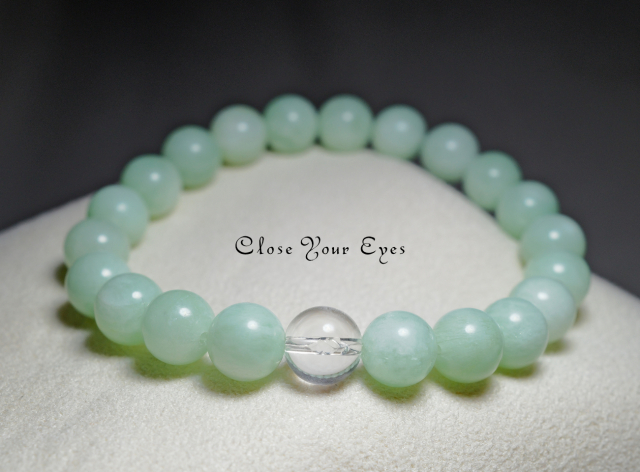 ８ｍｍエナジーブレス　グリーンムーンストーン　０１　オンリーワンブレス