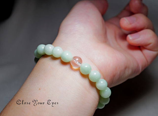 ８ｍｍエナジーブレス　グリーンムーンストーン　０２　オンリーワンブレス