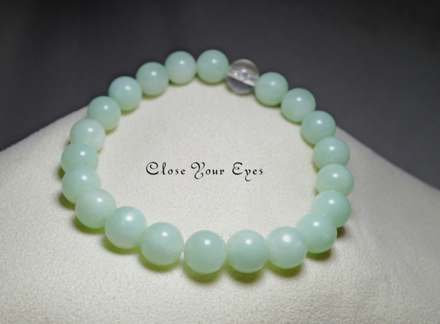 ８ｍｍエナジーブレス　グリーンムーンストーン　０２　オンリーワンブレス