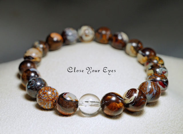 8mmエナジーブレス ボルダーオパール 01 オンリーワンブレス