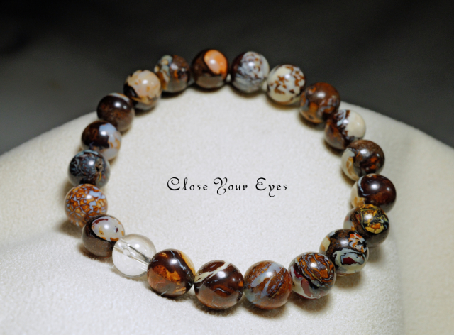 8mmエナジーブレス ボルダーオパール 01 オンリーワンブレス