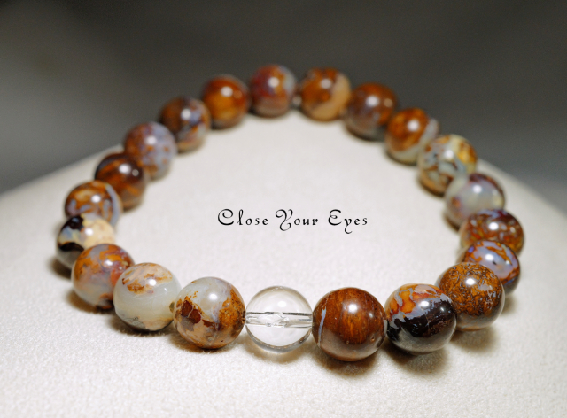 8mmエナジーブレス ボルダーオパール 02 オンリーワンブレス