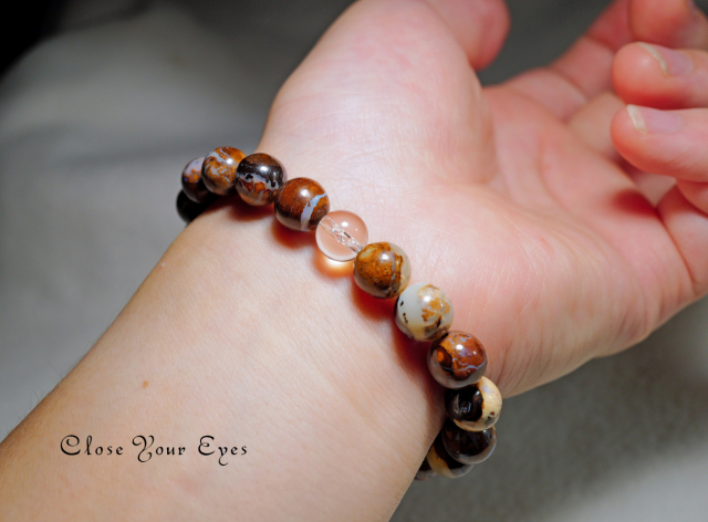 8mmエナジーブレス ボルダーオパール 02 オンリーワンブレス