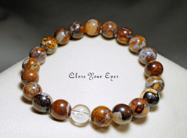 8mmエナジーブレス ボルダーオパール 02 オンリーワンブレス