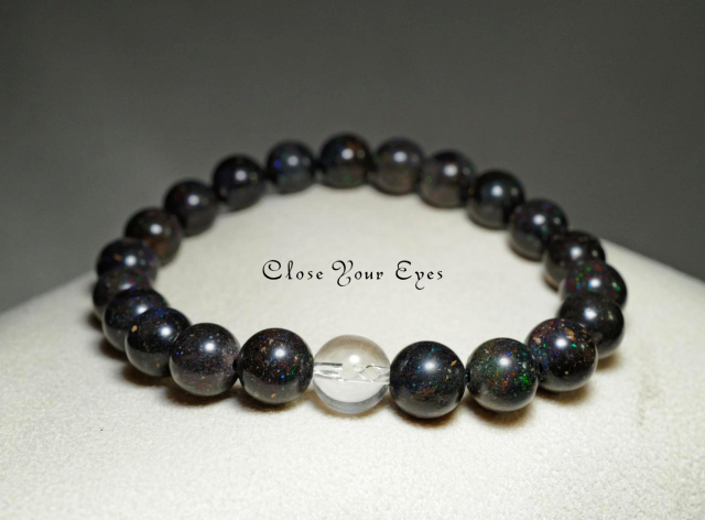 ８ｍｍエナジーブレス　マトリックスオパール　０２　オンリーワンブレス