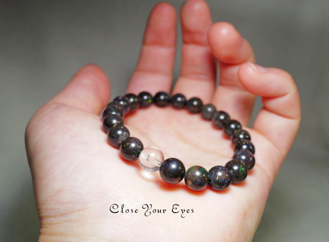 ８ｍｍエナジーブレス　マトリックスオパール　０２　オンリーワンブレス