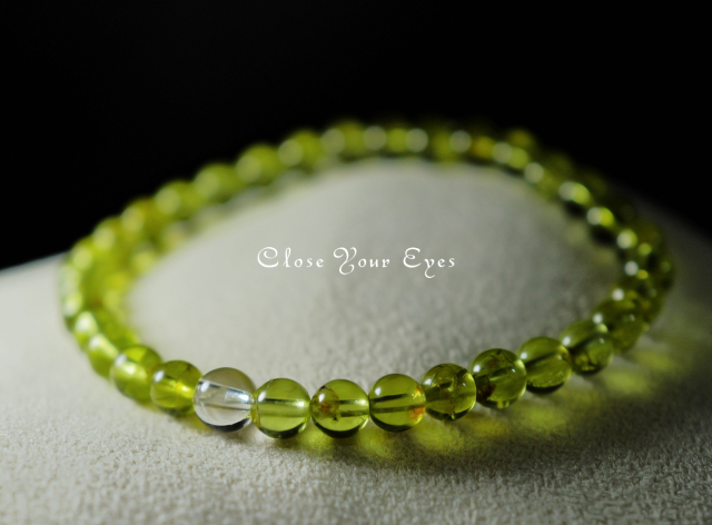 5.5ｍｍエナジーブレス　ペリドット　０１　オンリーワンブレス