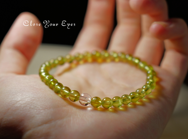 5.5ｍｍエナジーブレス　ペリドット　０１　オンリーワンブレス