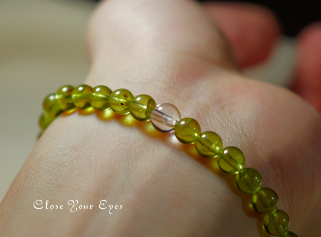 5.5ｍｍエナジーブレス　ペリドット　０１　オンリーワンブレス