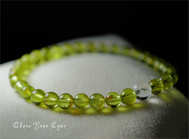 5.5ｍｍエナジーブレス　ペリドット　０２　オンリーワンブレス