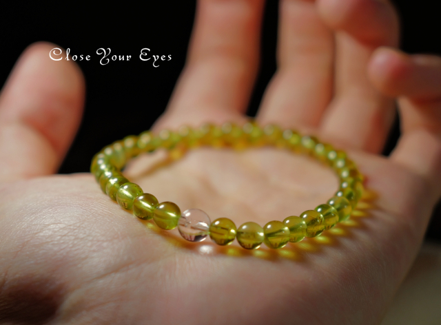 5.5ｍｍエナジーブレス　ペリドット　０２　オンリーワンブレス