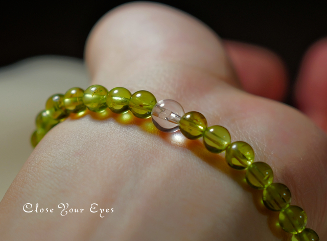 5.5ｍｍエナジーブレス　ペリドット　０２　オンリーワンブレス