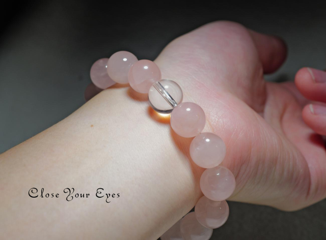 １２ｍｍエナジーブレス　ローズクォーツ　０１　オンリーワンブレス