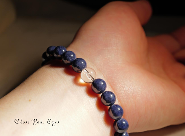 7.5ｍｍエナジーブレス　サファイア　オンリーワンブレス