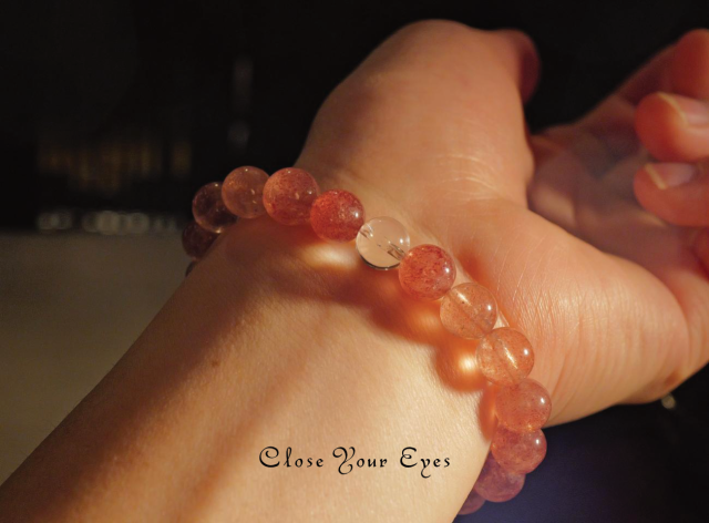 8mmエナジーブレス アフリカン・ストロベリークォーツ 01 オンリーワンブレス