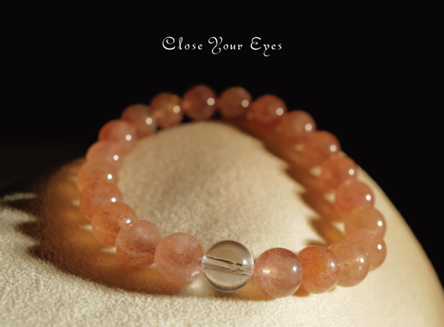 ８mmエナジーブレス　アフリカン・ストロベリークォーツ　０２　オンリーワンブレス