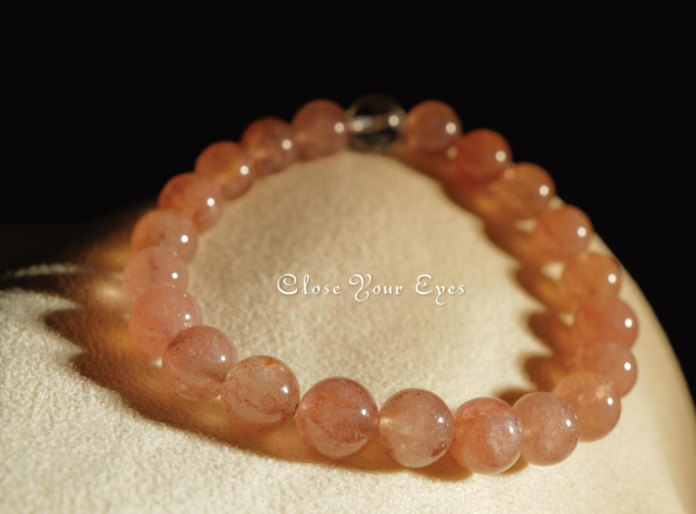 ８mmエナジーブレス　アフリカン・ストロベリークォーツ　０２　オンリーワンブレス